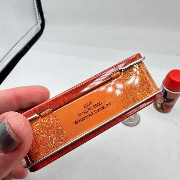 Vintage Hallmark Ornament 2000 Hopalong Cassidy Mini Metal Lunchbox thermos - Picture 3 of 9